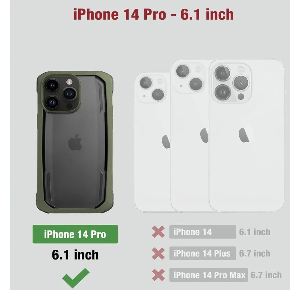 NIB Raptic Shield iPhone 14 Pro Case 10ft Drop Tested - Picture 2 of 8